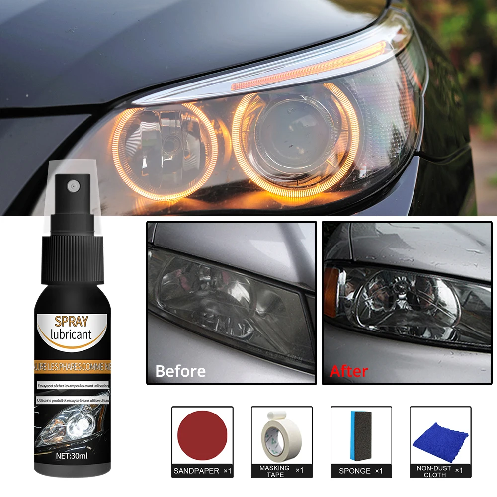 Car Headlight Polishing Agent Scratch Remover Repair Fluid Renewal Polish  and Maintenance Liquid Kit Auto Accessorie Restoration - AliExpress