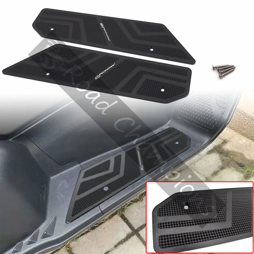 For SYM MAXSYMTL500 MAXSYM TL 508 Motorcycle Footrest Metal Anti-Slip Pedal Pad Footpad Mats Step Plate Pad Aluminum Accessories