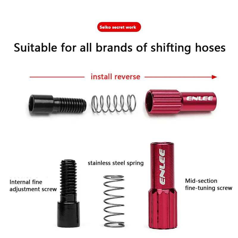 1 Pairs Bicycle Adjustable Derailleur Regulator Screws Aluminum Alloy Fine Bike Brake Shift Cable Adjuster Bolt