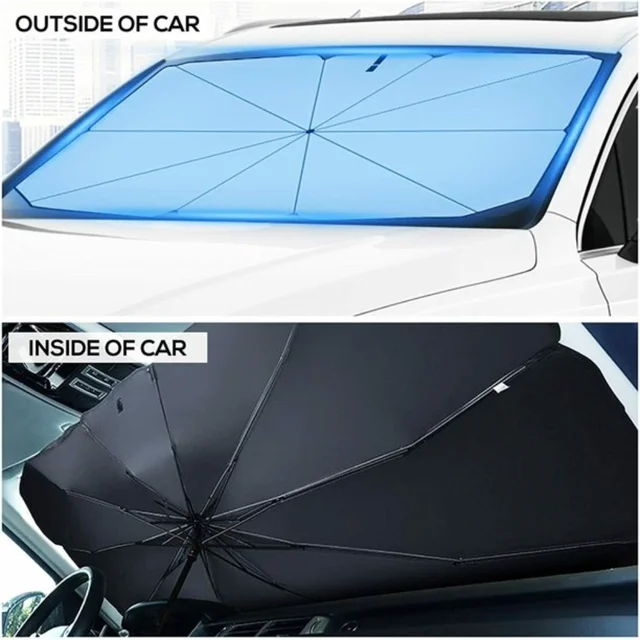 Szélvédő Napfény, Nyári Összecsukható Esernyő Autó Napfényes Elülső Ablak Napsütemény, Teherautó/Autó Burkolat - Image 3