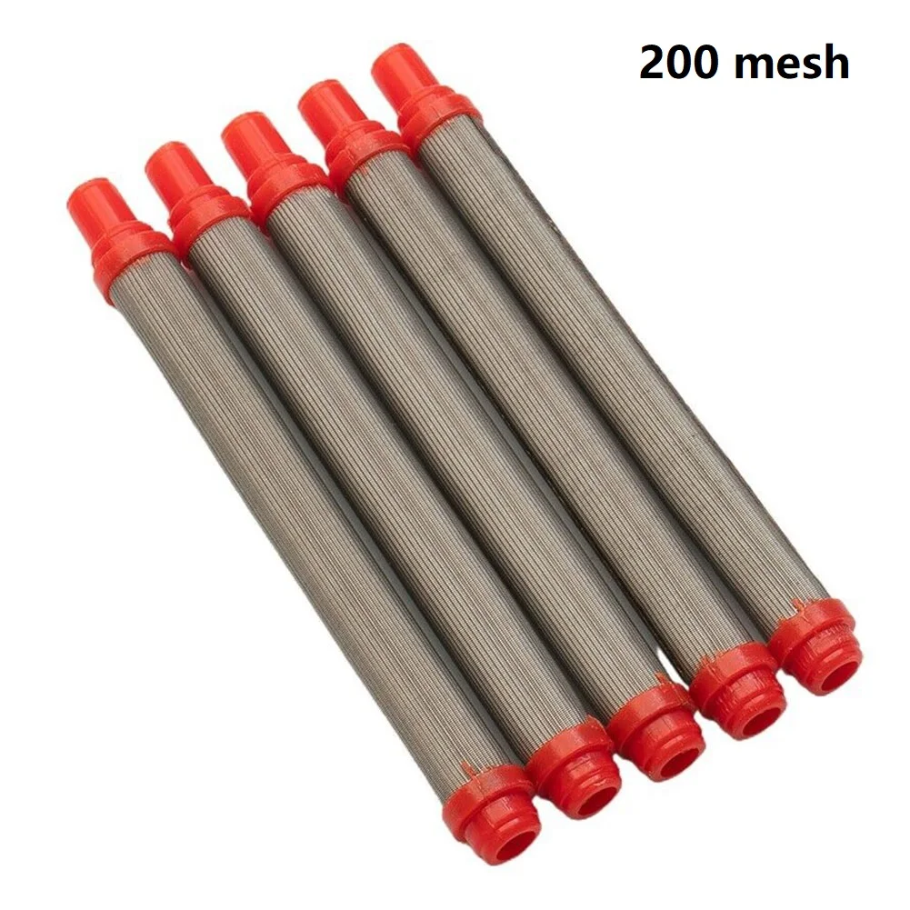 

5pcs Airless Spray Filter Stainless Steel Paint Spray 30/70/150/200Mesh Airless Paint Parts Filter For Airless Paint Spray tool