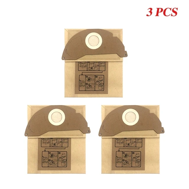 20 Pièces Sacs Aspirateur Compatibles WD2 MV2 WD 2.200 WD2250 A2004 A2054 A2099 - 6.904-322.0 - Sacs Filtres Karcher Humides Et Secs
