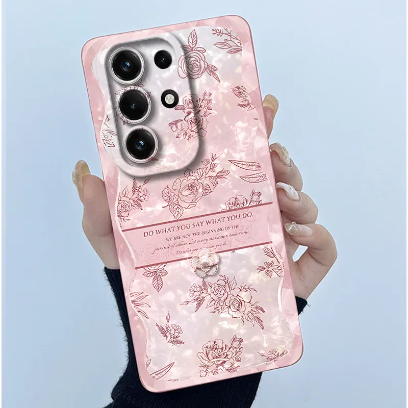 Simplicity Oil Painting Floral Silicone Soft Shockproof Back Cover