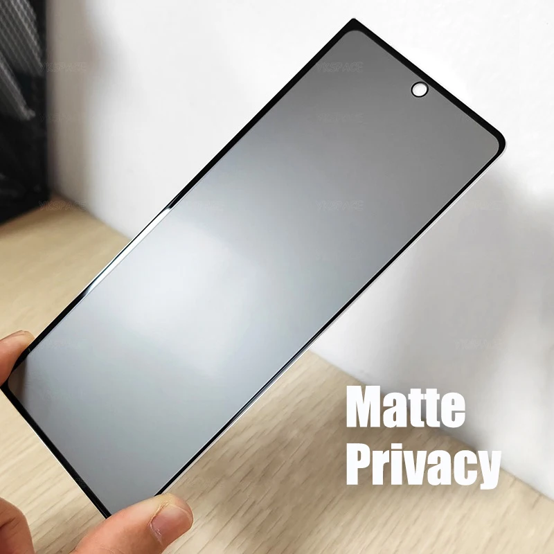 Matte Privacy Anti-Spy 9H Tempered Glass Screen Protector - Front & Back Coverage