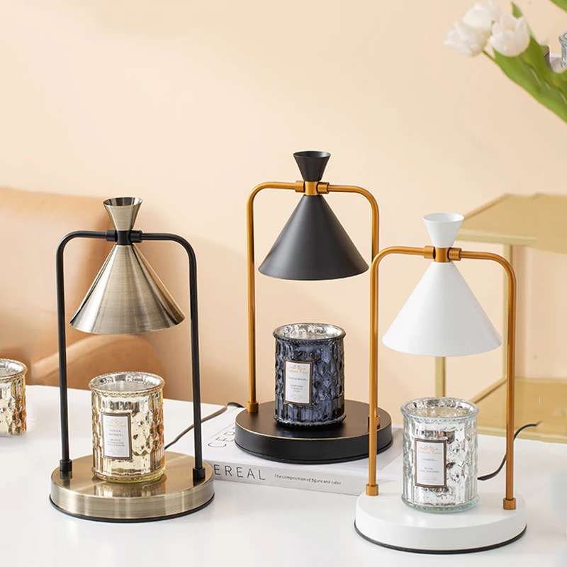 

LED Aromatherapy Candle Melting Wax Lamp Can Be Timed Night Lamp Dimmable Bedroom Diffuser Table Lamp Atmosphere Decorative Lamp