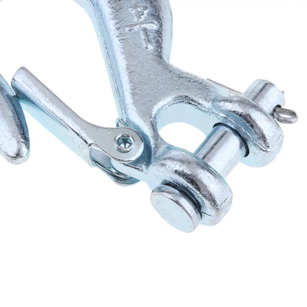 Clevis Hook 1/4 Zinc Plated with Spring Loaded Clasp for Tr