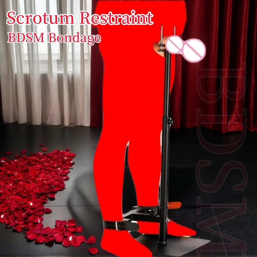 Male Penis Cock Board Penis Scrotum Stretcher BDSM Bondage Frame CBT Tools Ankle Cuffs Sex Furniture Toys for Men Couples Adult