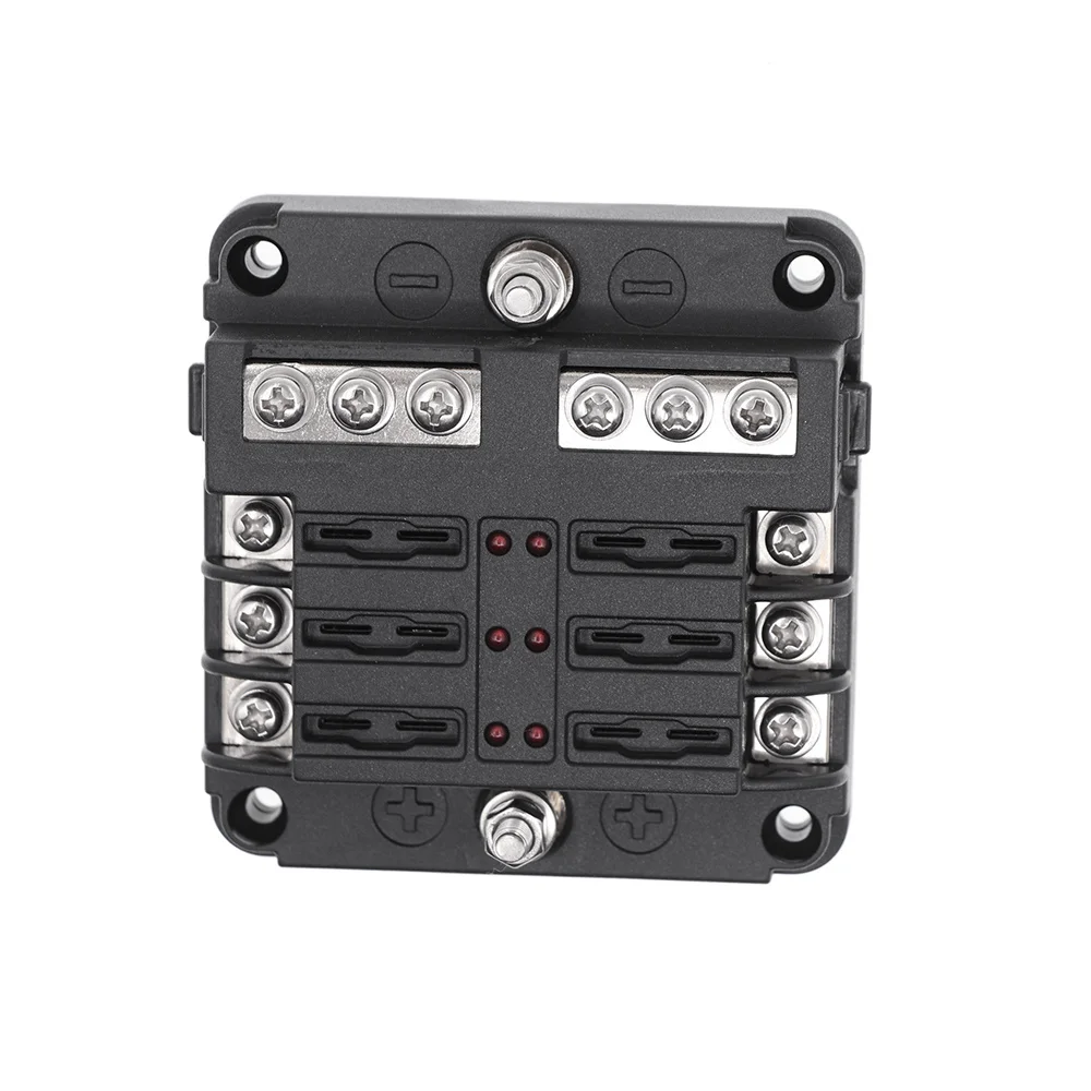 Auto 6 Way 12 Way Fuse Box Plastic Cover Blade 12V 32V Fuse Holder RV
