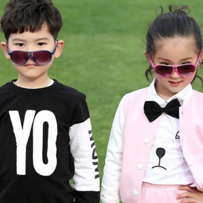 Fashion Kids Sunglasses Summer Sunshade Colorful Glasses Frame Girls Boys Glasses for Children UV400 Baby Mirror Sunglass 선글라스