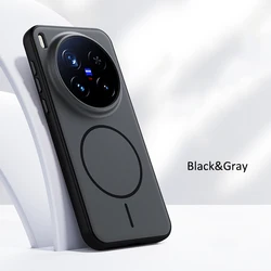Vibrant Magnetic Case with Magsafe Technology for Vivo X300 Pro (Black)
