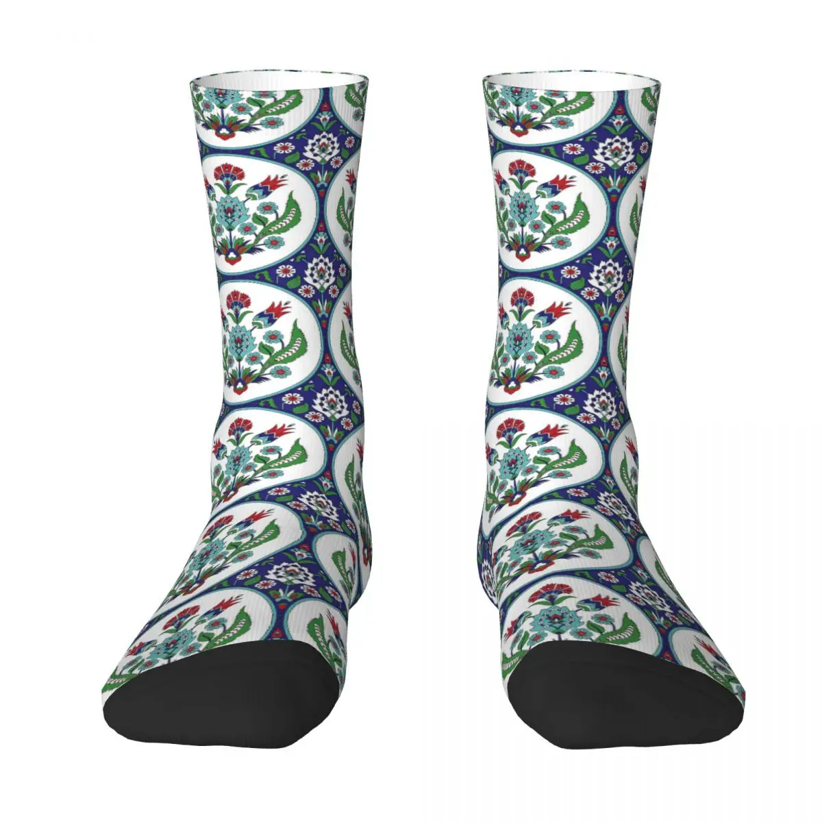 Turkish Arabic Pattern Vintage Seamless Adult Socks,Unisex socks,men Socks women Socks