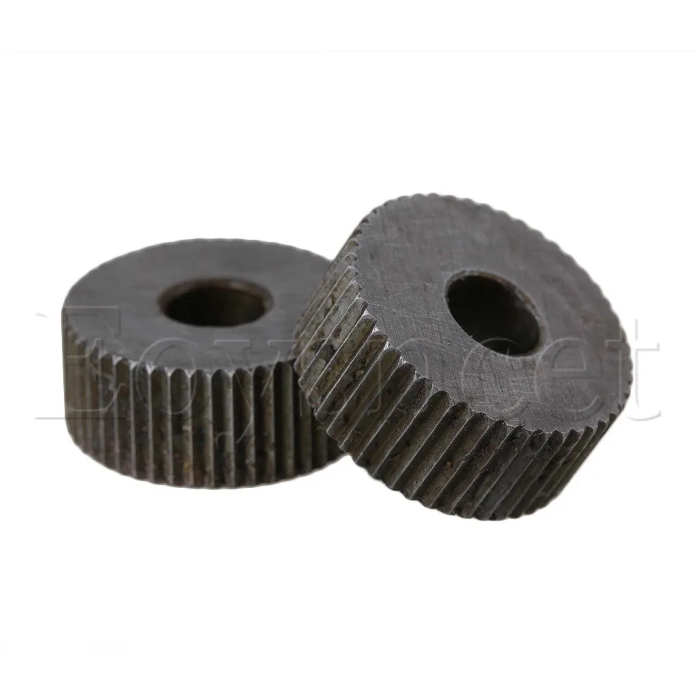 2x Anti Slip Single Straight Coarse 1.2mm Linear Knurling Wheel for Metal Lathe, knurling tool set