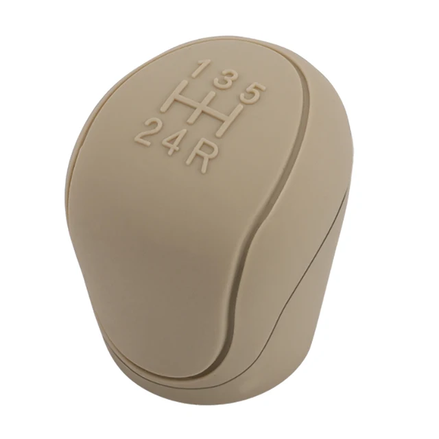 Silicone Gear Shift  Knob Cover Gear Shift Non Slip Grip Handle Case Automobiles Gear Shift Collars Car  Accessories Interior Khaki