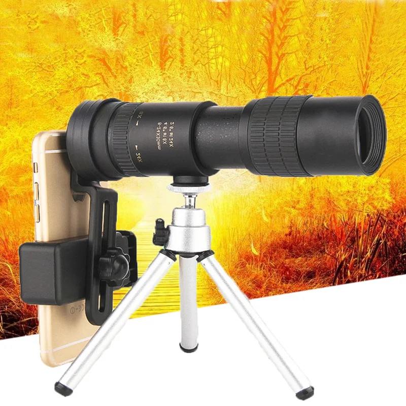 New 1030x30 Monocular Cell Phone Camera Telescope Retractable Zoom