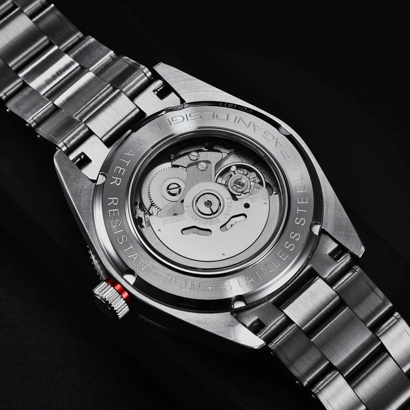 MOD NH35 組立パーツセット カスタム/自動巻/ペプシカラー Pagani Design V2 New Dial Business Automatic Men Watches