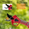 21V Cordless Pruner Lithium-ion Pruning Shear Efficient scissors Bonsai Electric Tree Branches garden tools electric S32 32mm 2