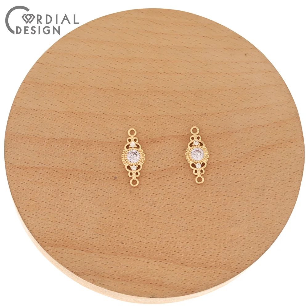 Cordial Design 100Pcs 8*20MM Jewelry Findings & Components/Hand Made/CZ Charms/DIY Making/Jewelry Accessories/Crystal Connectors 15 EAAC-193046-7
