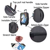 Thick Elastic Colored Striped Luggage Protection Cover Zipper Luggage Suitcase Cover Suitcase Handle Cover Travel Accessories 4