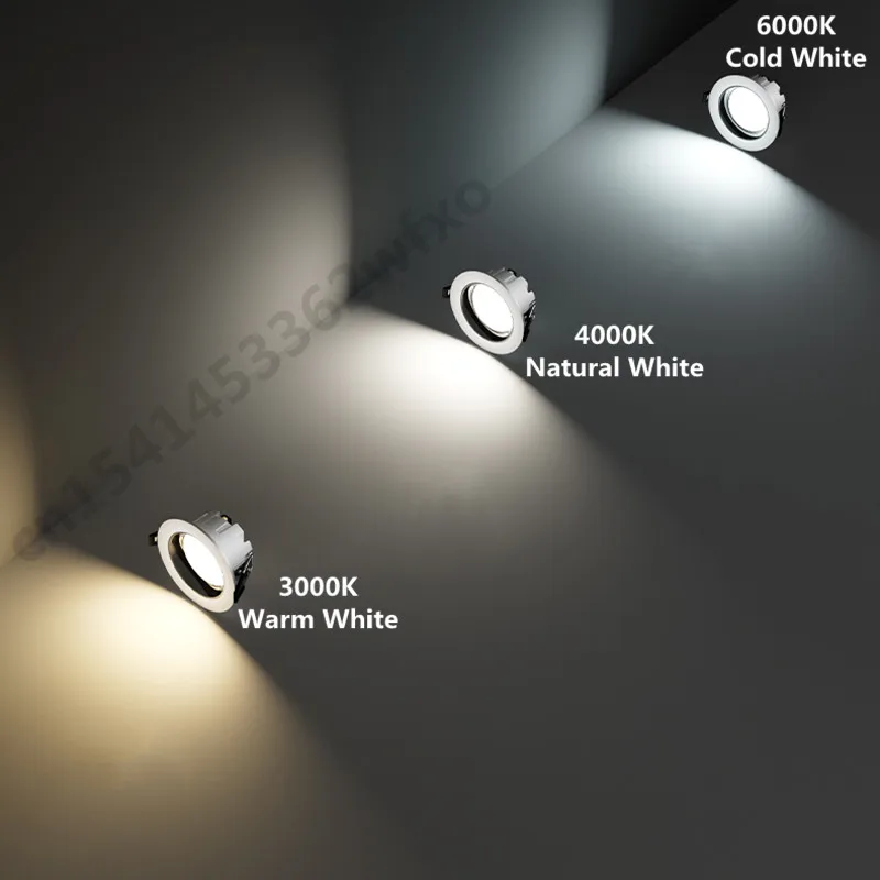 Dimmable COB downlight Spotlight 7W12W15W18W24W Kitchen Living Room LED ceiling light Indoor lighting Home commercial light bulb