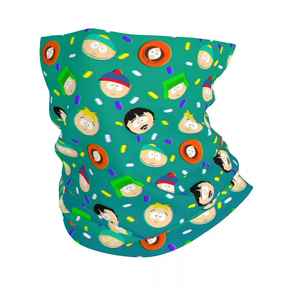 

Southpark Pattern Bandana Neck Gaiter Printed Cartoon Anime Wrap Scarf Warm Headwear Cycling Unisex Adult Washable