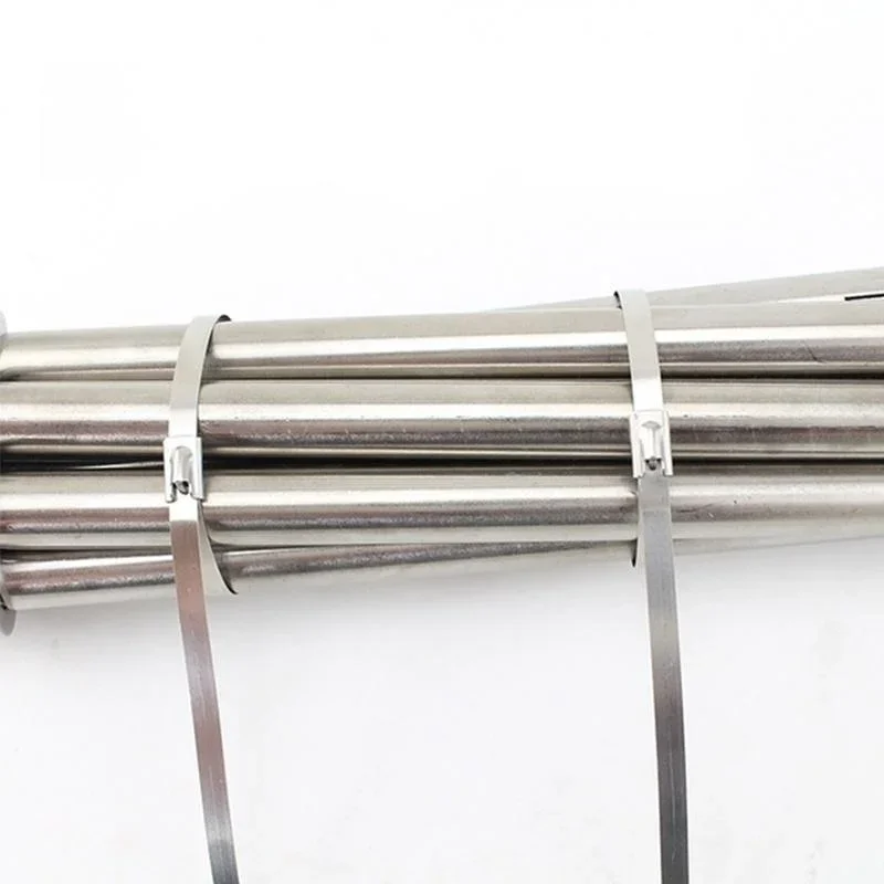 Stainless Steel Metal Cable Ties 20 Pcs Exhaust Wrap Coated Locking Metal Zip-Exhaust Multifunctional Locking Cable Ties cable ties,cable tie,nylon cable ties,nylon zip ties