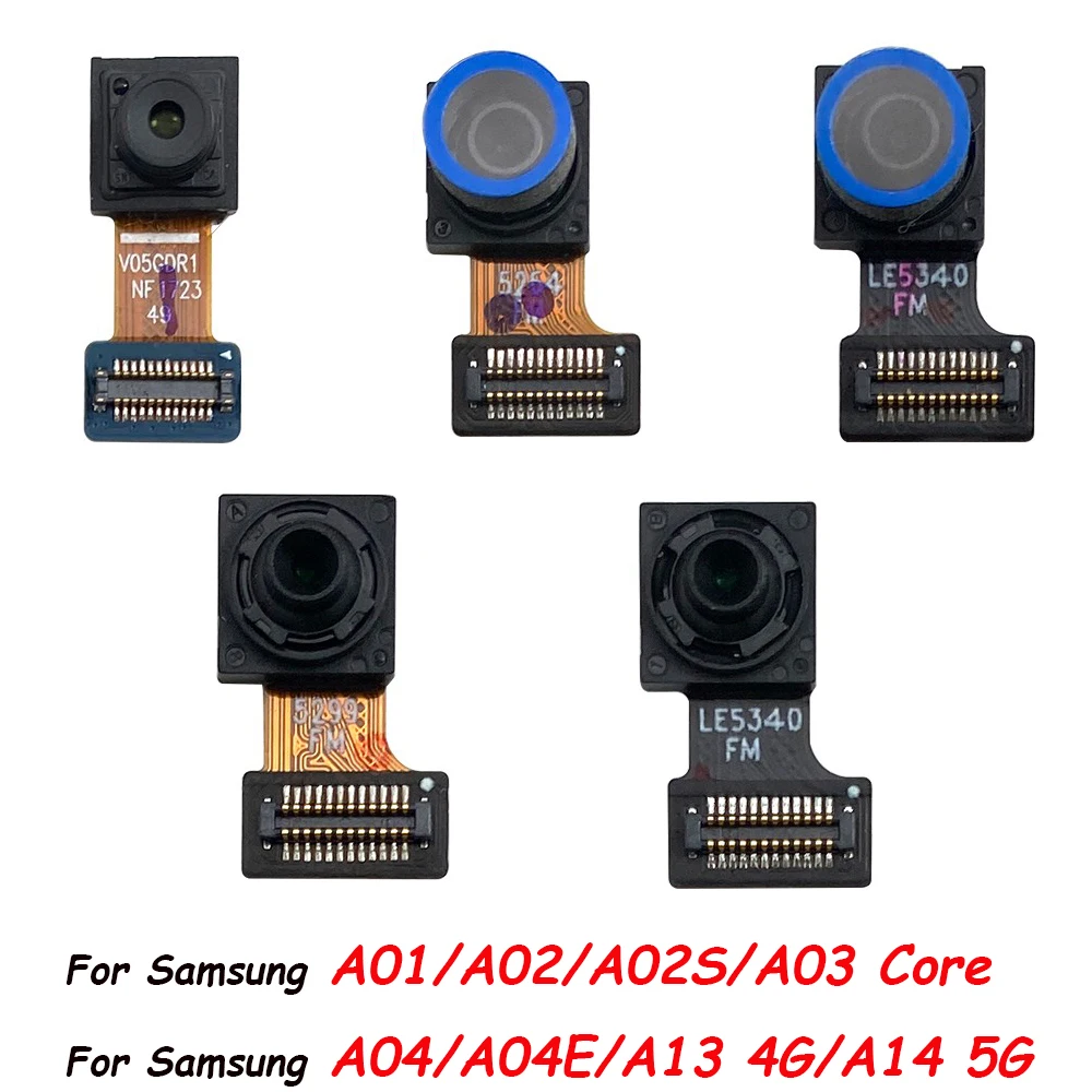 

NEW Front Camera For Samsung A01 A02S A03 A04 A04E A04S A13 5G A14 4G Small Frontal Selfie Facing Cameras Module Flex Cable