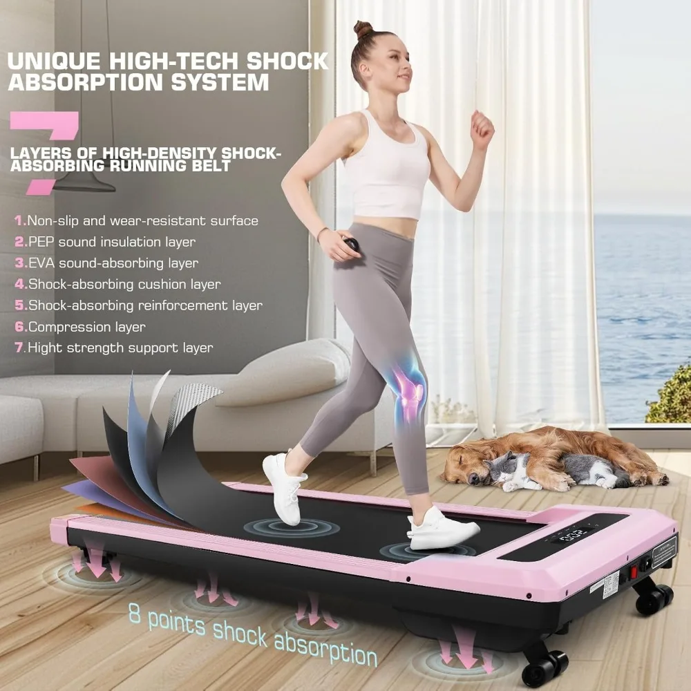 Compact 2.5HP Walking Treadmill with Auto Incline