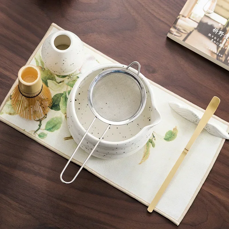 2/4/5/7/8PCS Japanese Matcha Tea Tools Set Bamboo Tea Spoon Ceremony Traditional Sets Home Tea-making Tools Accessories