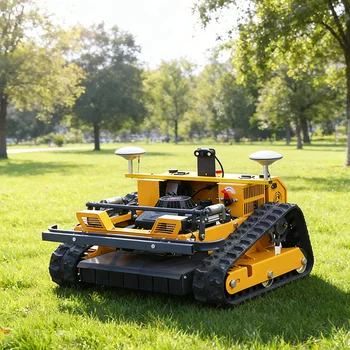 Tosaerba Robotizzato Elettrico con Sistema GPS Personalizzato, Controllo Remoto a Sterzo Zero, 500mm