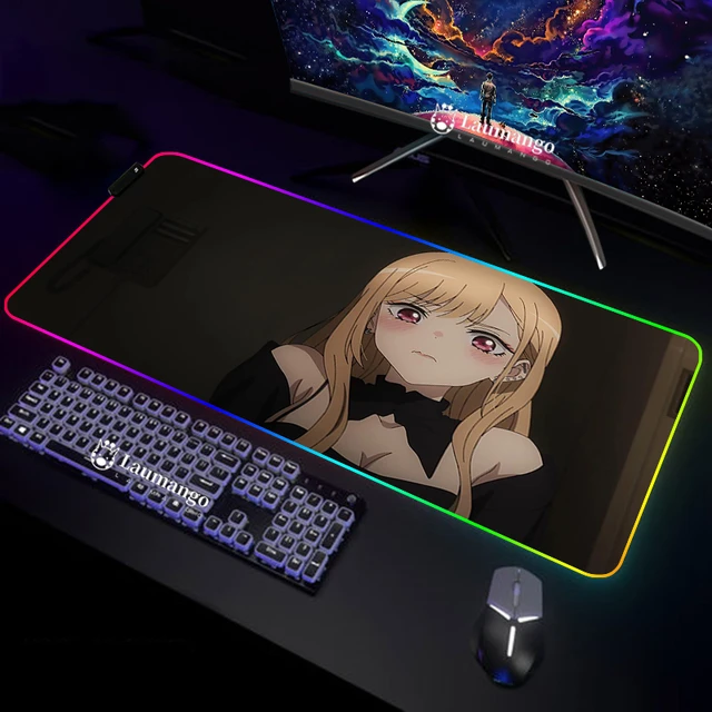 Anime girls kitagawa marin sono bisque doll wa koi wo Playmat Game Mat Desk