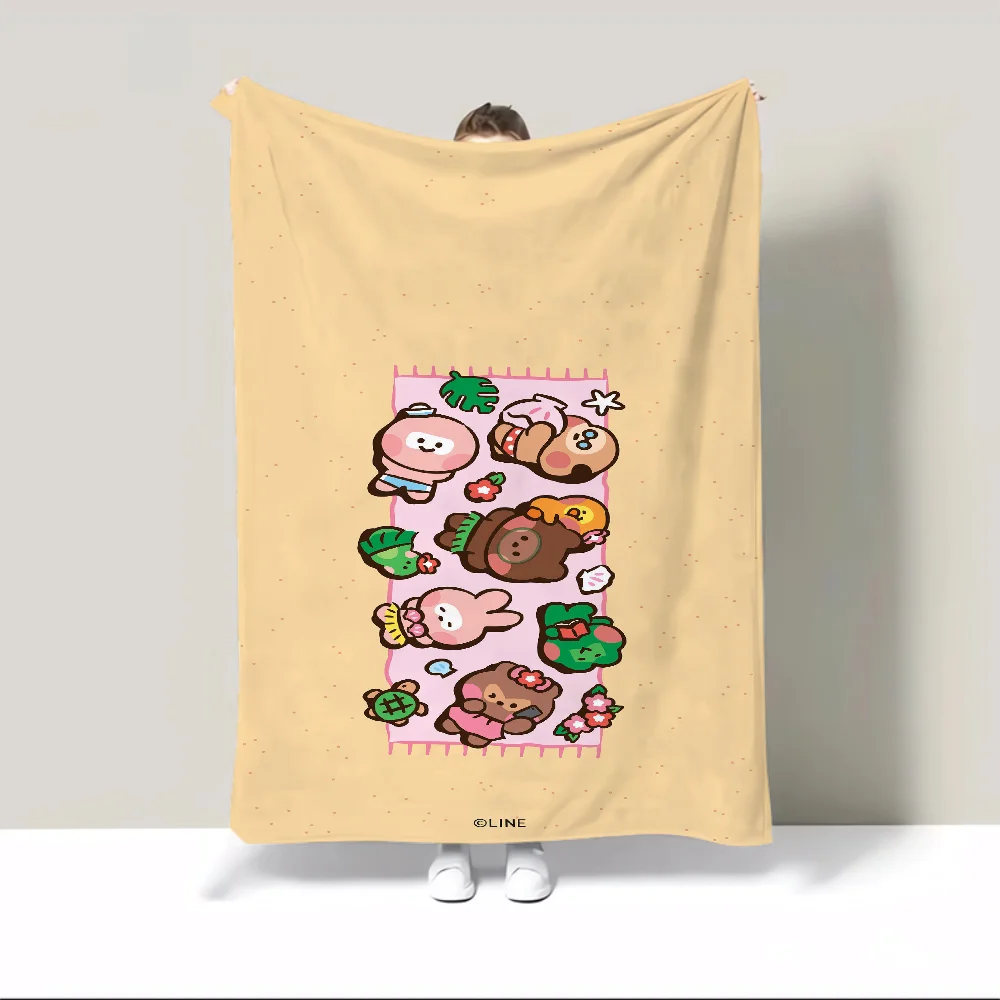 L-LINE 극세사 침구 던지기 담요, 푹신하고 부드러운 담요, 가정용 비치 타월, 무릎 낮잠용 인테리어, 특대 200x300