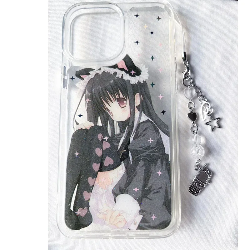 Cartoon Girl Warrior Phone Case - Creative Protective Cover