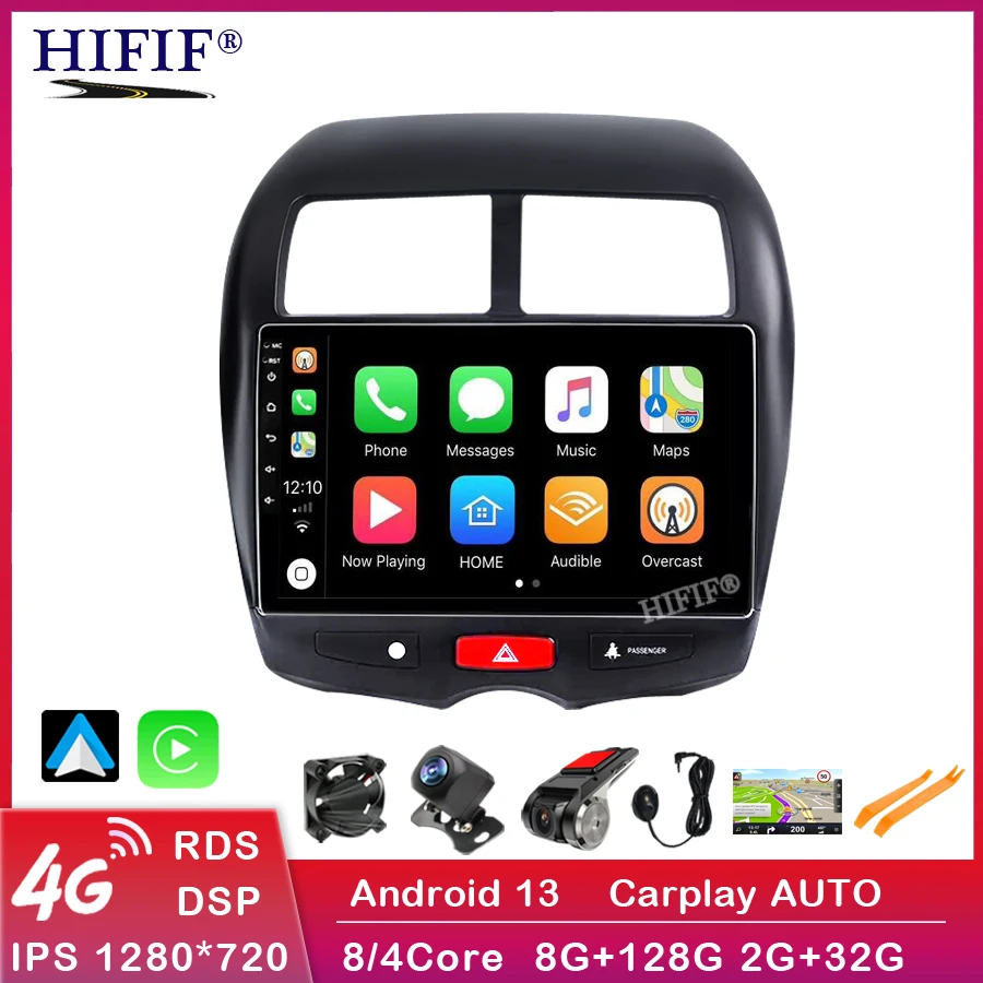 

Carplay Android 13 Car Radio Multimedia Video Player For Mitsubishi ASX 1 2010 - 2016 Navigation GPS No 2din 2 din dvd