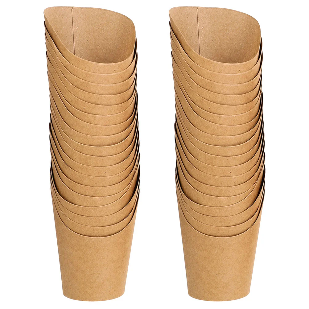 

100Pcs Paper Snack Box Bag Convenient French Fires Containers Paper Candy Bucket