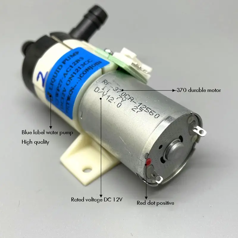 유량 감지 보드가 있는 370 DC 담수 펌프, DC 5-12V 다이어프램 펌프, 자체 프라이밍 분무기 펌프, 800 ML/min 무분무기, CJWP27