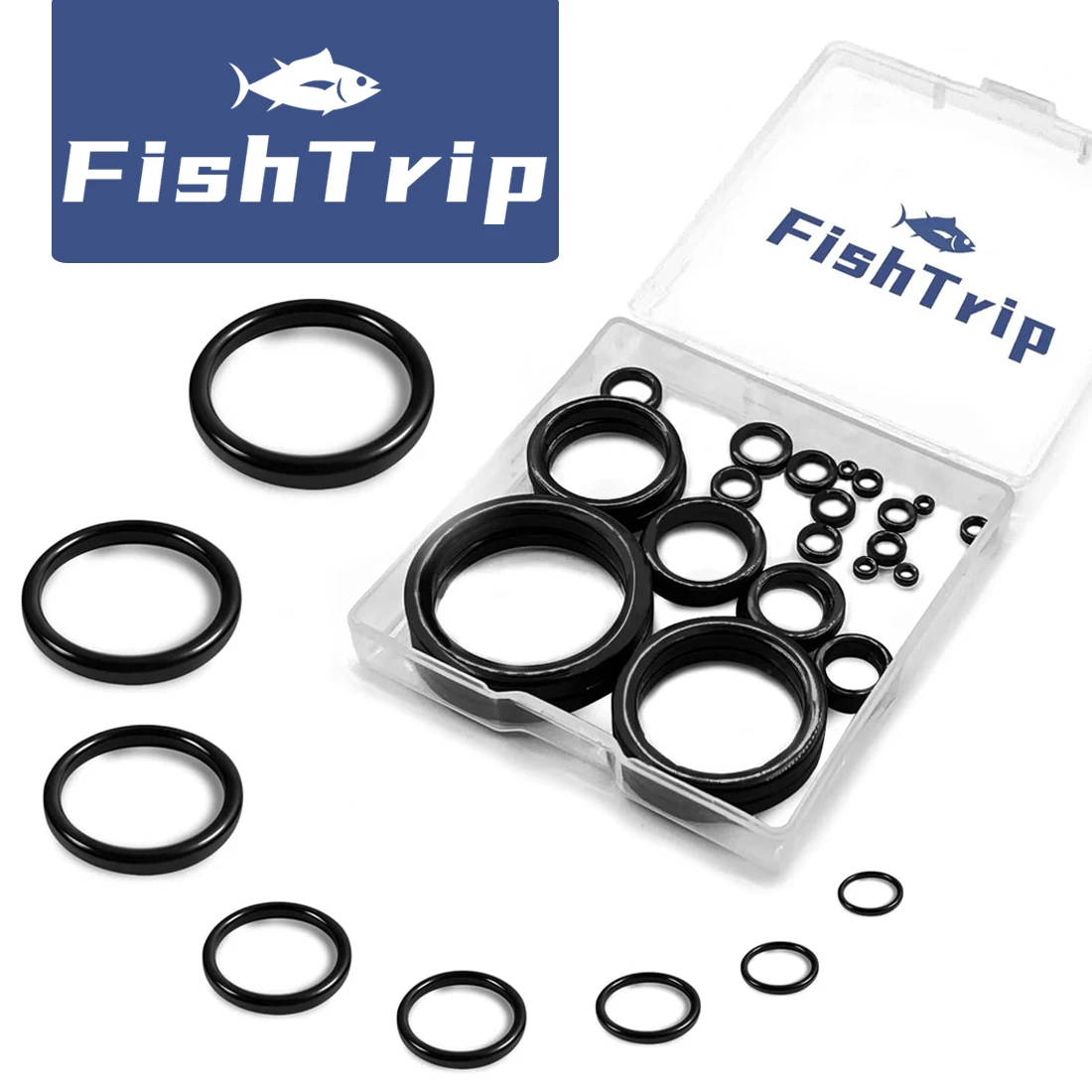 FishTrip20Pcs150PcsFishingRodRepairKitSmoothCeramicGuideRing