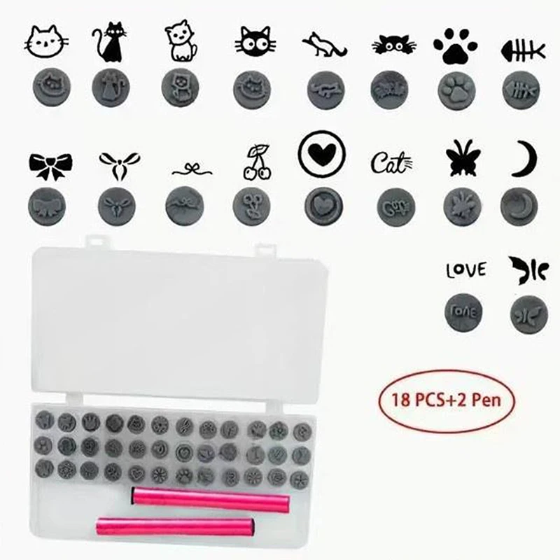 Nail Art Stamp Pen Set for Creative Designs – Graffiti & Flower Dotting Tools Collection