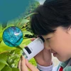 Handheld Microscope Mini Pocket Microscope Kit 60-120x Lab Microscope Zoom Wheel Adjustable with LED for Kids Educational 5