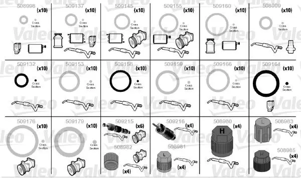

509204 for air conditioning repair kit