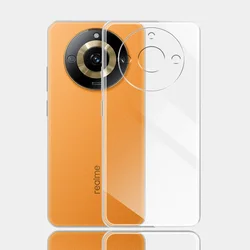 Silicone Soft Transparent Shockproof Phone Case Cover for Realme 11ProPlus (Clear)