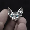 1 Pair Vintage Sphink for Cat Studs Earrings Hypoallergenic Punk Cats Earrings Gothic Cool Earrings Unisex Fashion Jewel Y08E 1