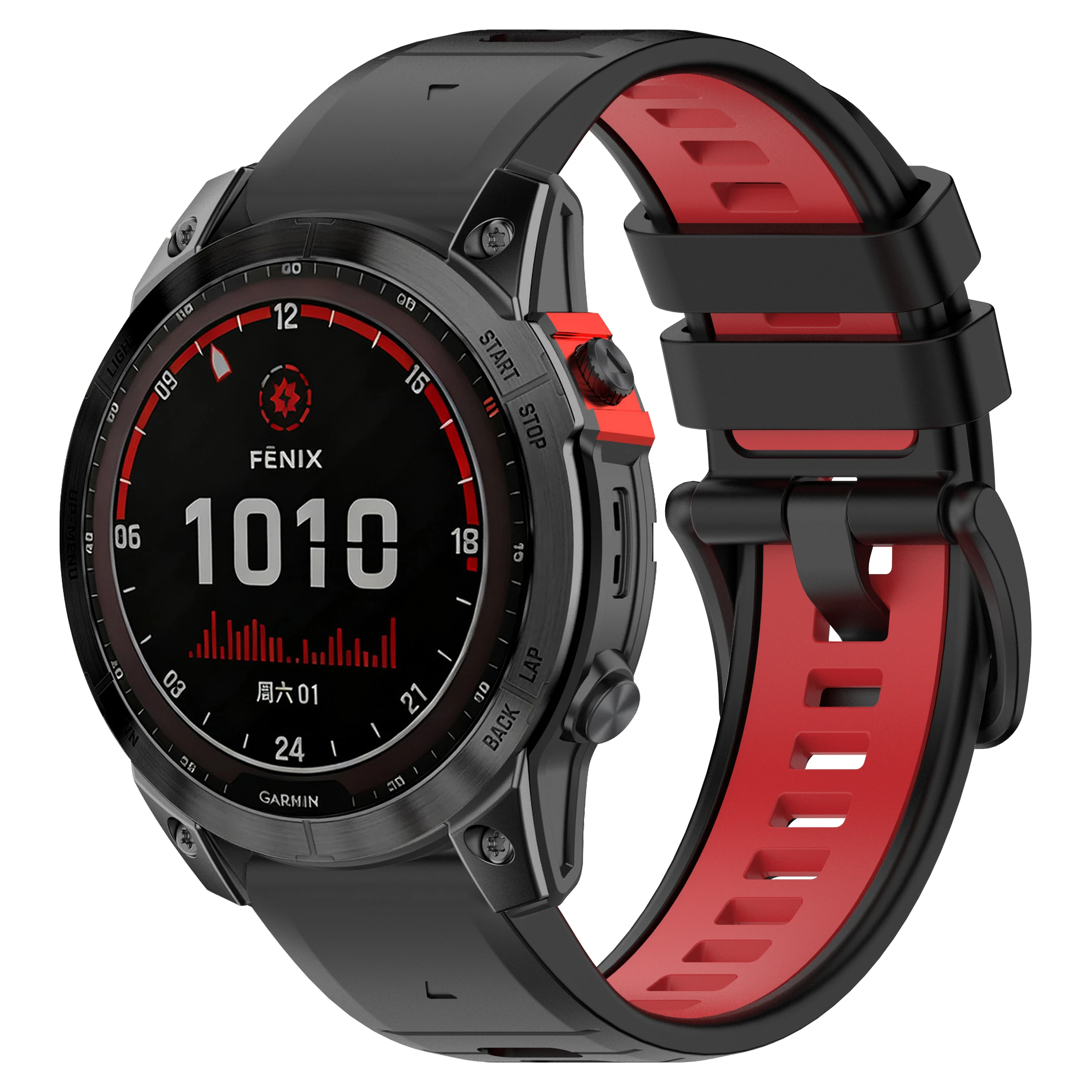 Enhanced Silicone Replacement Watchband - QuickFit Design