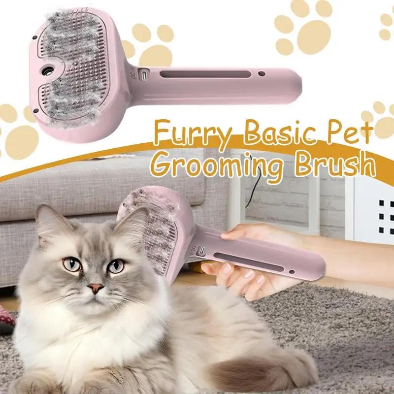 Upgraded Pet Spray Grooming Comb Steamy Floating Hair Removal Tool for Dogs Cats Easy Cleaning Comb Pets Styling Accessories