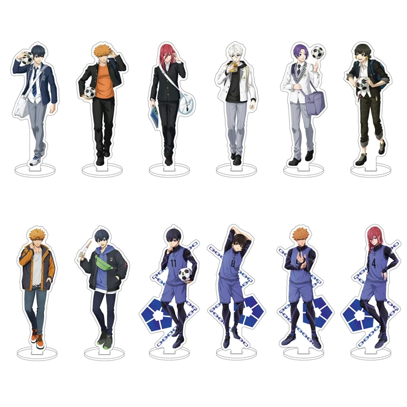 

Cartoon BLUE LOCK Anime Figures Cosplay Acrylic Double-Sided Stands Model New Creative Desk Decor Standing Sign Props Fans Gift