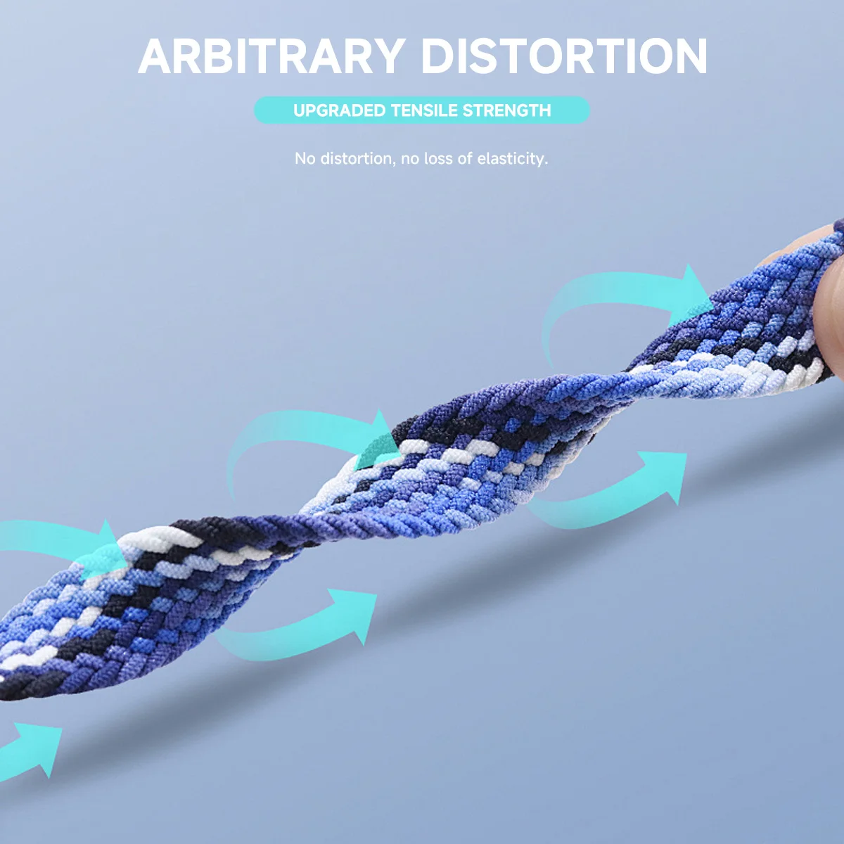 Nylon Braided Loop Strap with Parachute Buckle Bracelet Band