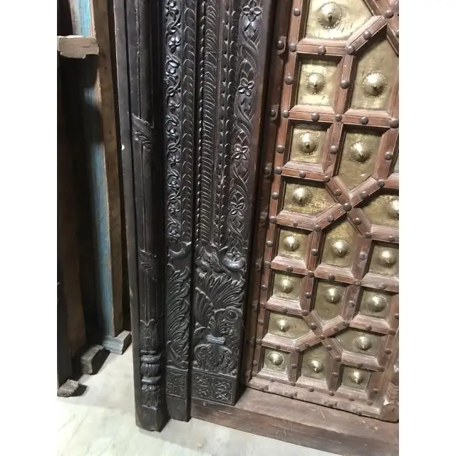 OLD INDIAN FRONT DOOR ANTIQUE CARVED DOOR