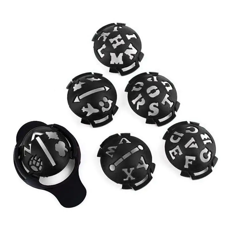 6 In 1 Golf Ball Marker Tool Golf Ball Mark Tool Template Alignment Putter Marking Liner Supplies Accessories