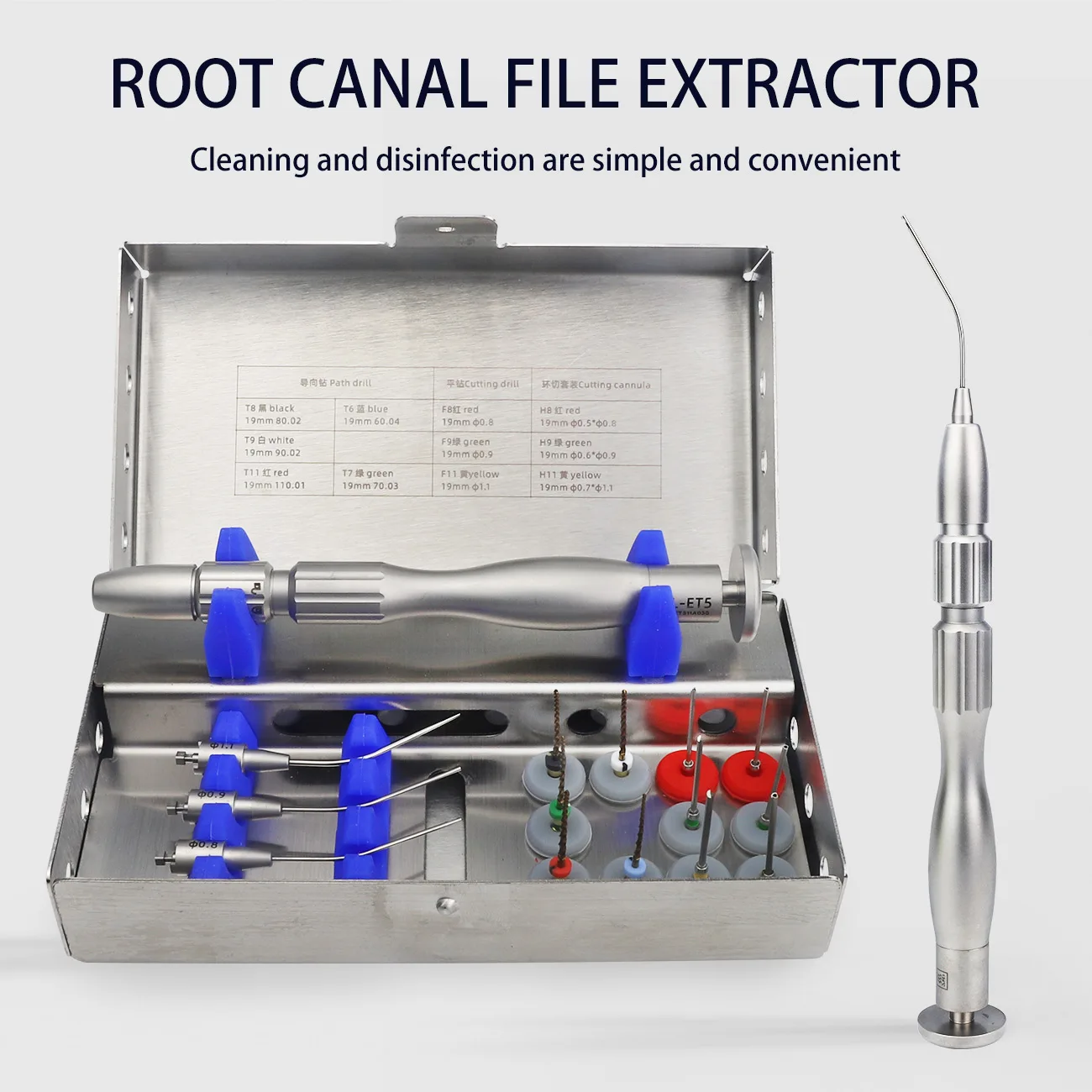 1 Set Dental File Extractor Removal System Kit Dentist Broken Files Instrument Root Canal