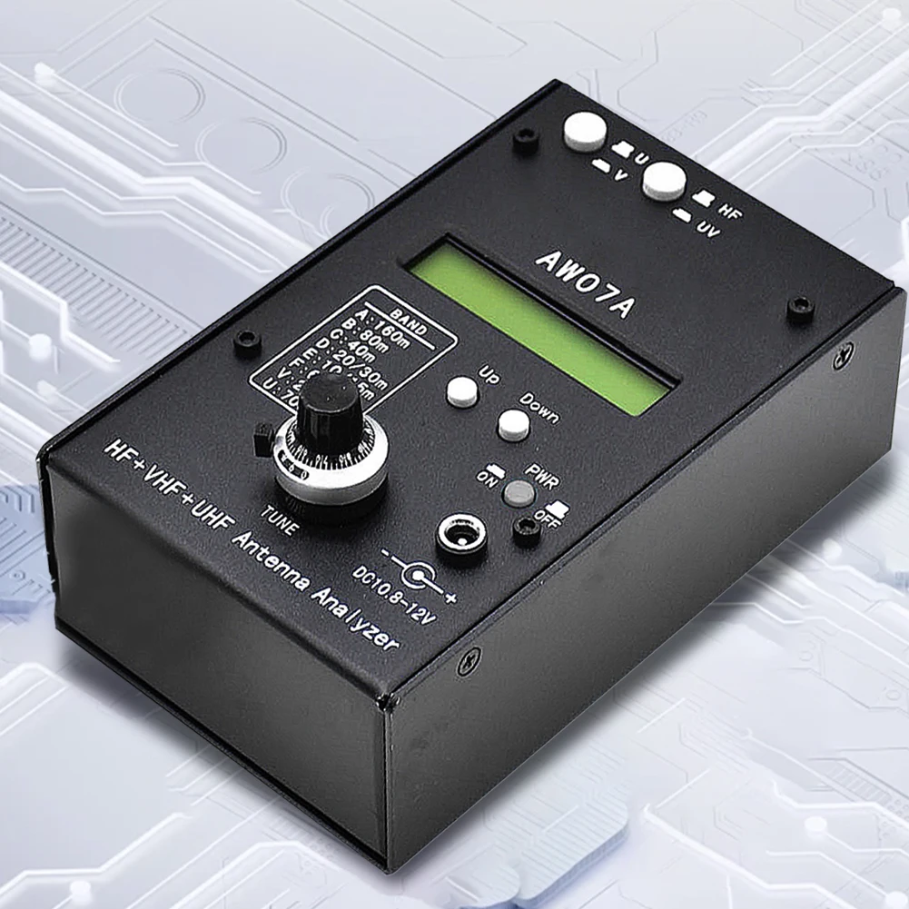 Description Picture 5 of itemHF/VHF/UHF AW07A 1.5-490MHZ 160 M HF +UV Antenna Analyzer Meter Spectrum Analyzers with 1.0 To 9.99 SWR Usable Measurement Range