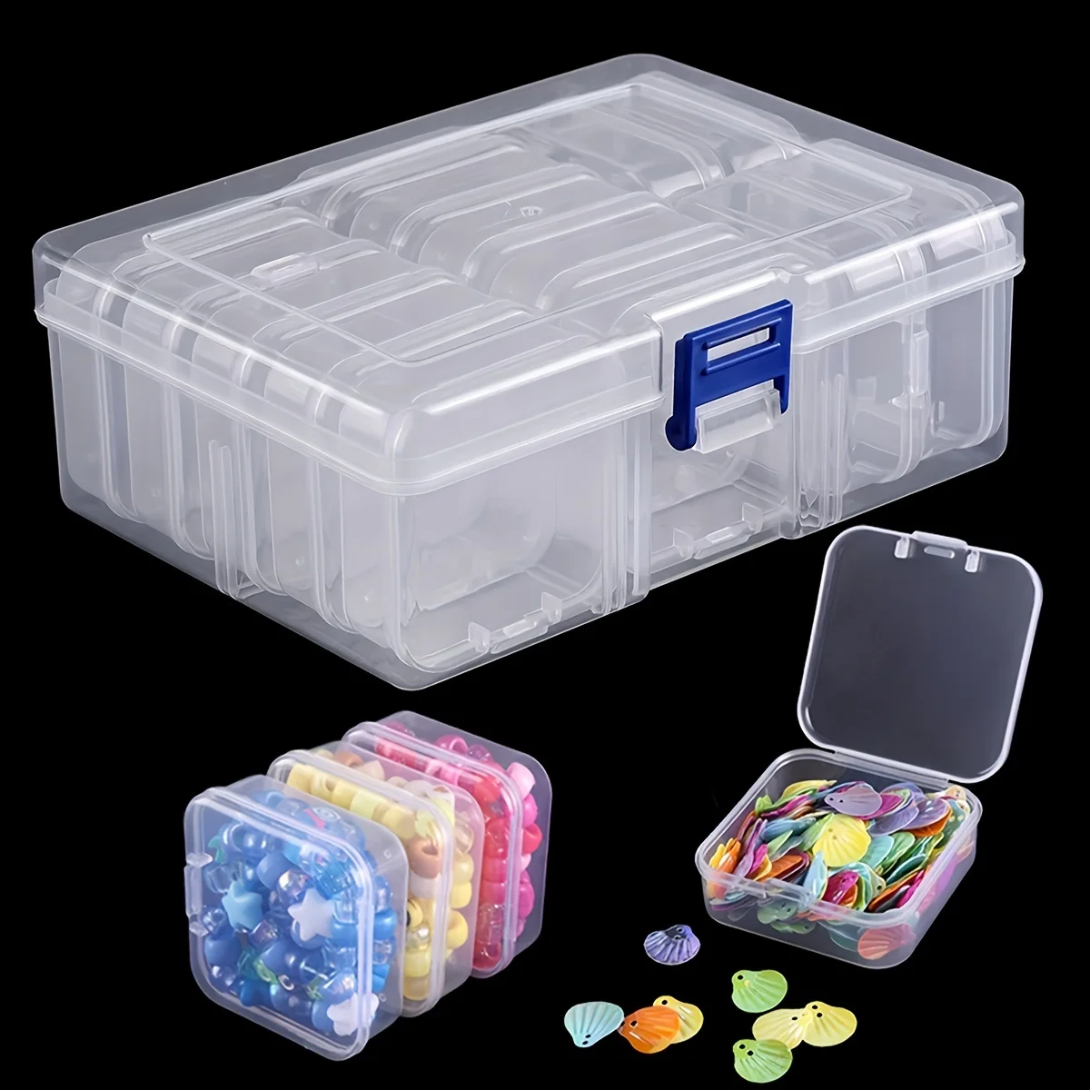 DIY Diamond Painting Embroidery Storage Box, Nail Art Jewelry